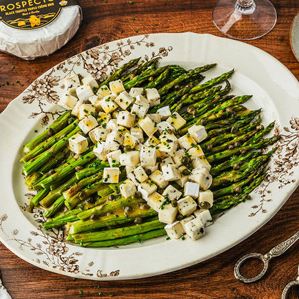 Asparagus Mimosa with Prospector Truffle Brie
