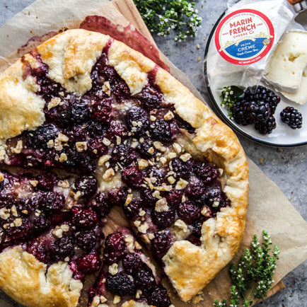 Blackberry & Brie Galette with Candied Walnuts